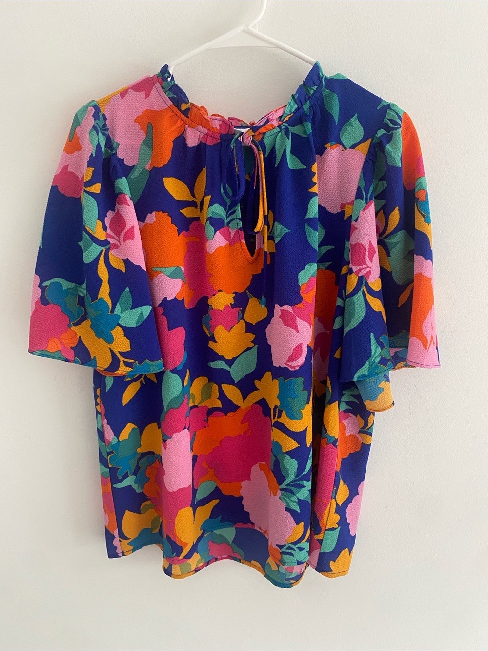 Sugarlips Heat Wave Dupont Bubble Crepe Top Multi Color Sz XL